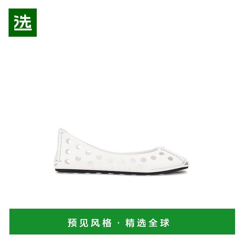 1h可退 香港直邮Alaïa 女士 芭蕾平底鞋 3A033CK247 white白色 舒,女鞋,浅口单鞋,淘宝优惠券,粉丝福利购,淘宝优惠卷