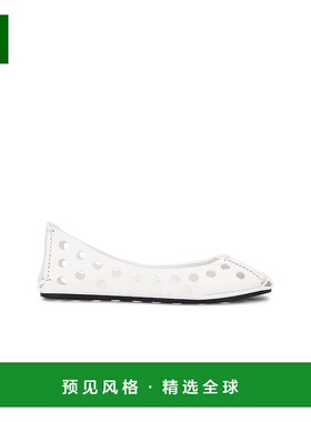 1h可退 香港直邮Alaïa 女士 芭蕾平底鞋 3A033CK247 white白色 舒