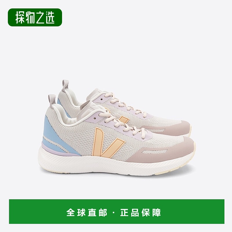 欧洲直邮VEJA Impala系列自然色/桃色再生聚酯纤维V标识训练男鞋