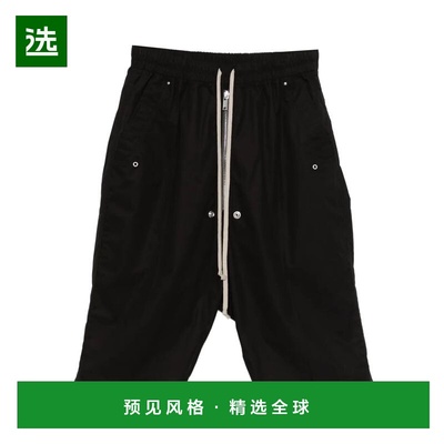 香港直邮RICK OWENS 男士休闲裤 RU01F2349P0909 SS2026 黑色