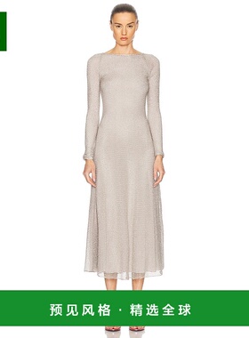 1h可退 香港直邮Alaïa 女士 长款链条连衣裙 AA9R2630K051A