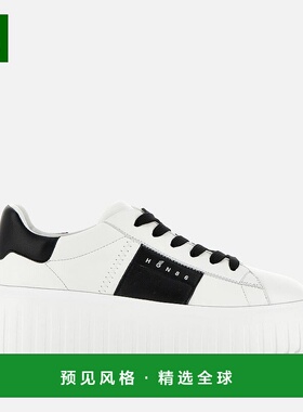 欧洲直邮Hogan H-Stripes黑色/白色运动鞋女款