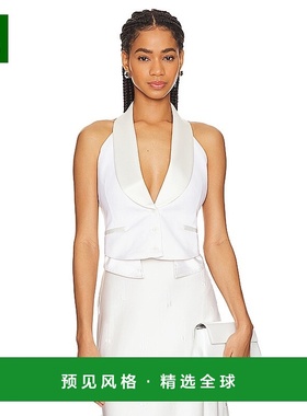 1h可退 香港直邮Simkhai 女士 Albany 披肩翻领背心 2246049U
