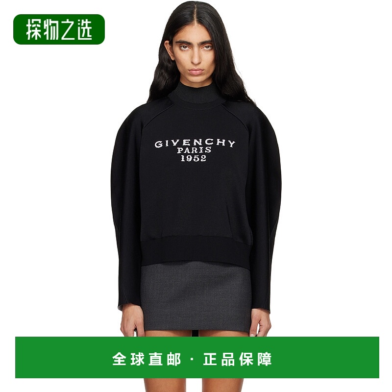 香港直邮Givenchy 纪梵希 女士 黑色 Signature 毛衣 BW90VC4ZSL