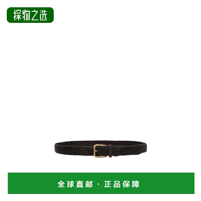 香港直邮Brunello Cucinelli 编织设计腰带 MAUFB344