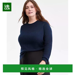 1h可退 【美国直邮】Charter Club 大码 100 羊绒圆领毛衣 女装