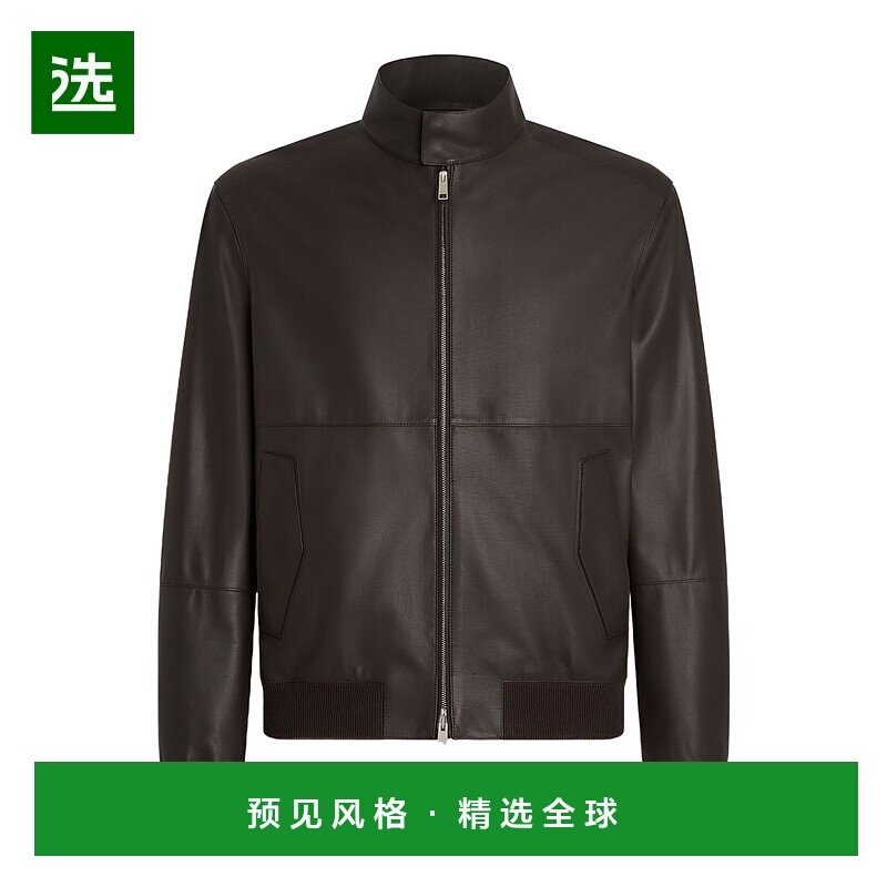 香港直邮Zegna 飞行员皮夹克 UFPNAA9F171皮衣