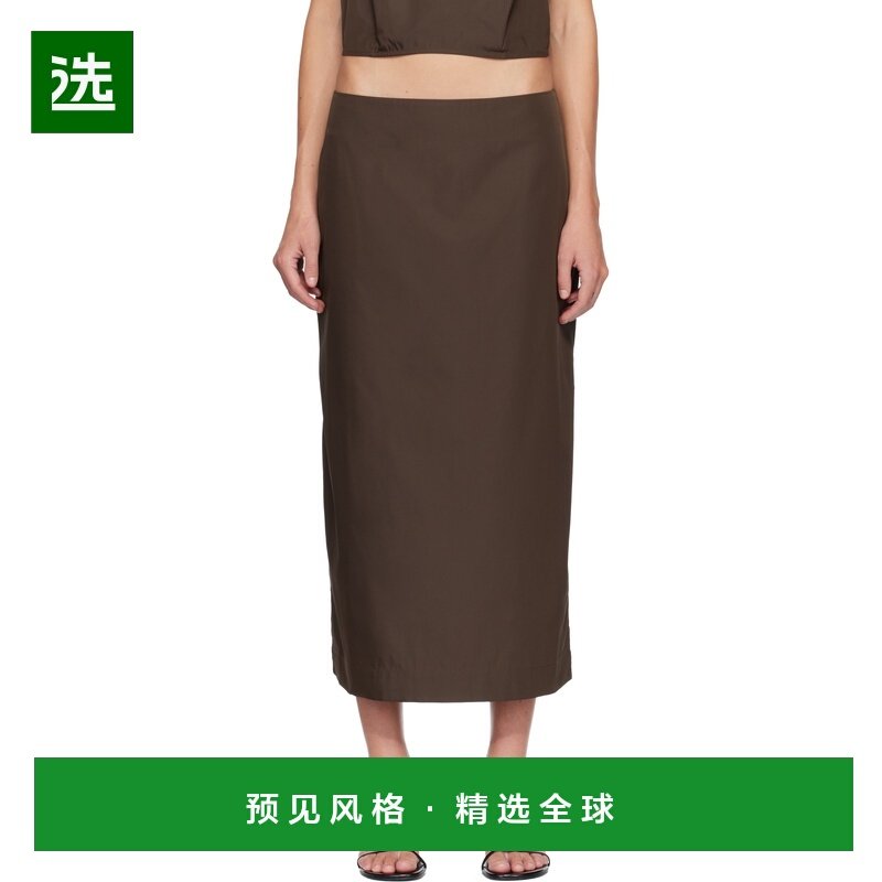 1h可退 香港直邮ST.AGNI 女士 棕色 Paper Taffeta Column 半身裙,女装/女士精品,半身裙,淘宝优惠券,粉丝福利购,淘宝优惠卷
