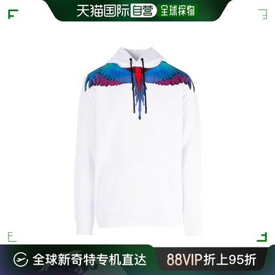 香港直邮Marcelo Burlon 翅膀连帽卫衣 CMBB007F18506062长袖套头