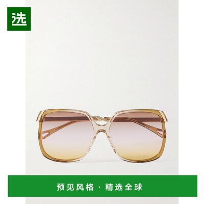香港直邮Chloe 蔻依 女士 全框太阳镜 CH0286S metal金属色 舒适