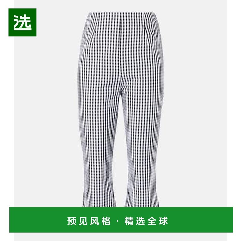 1h可退 香港直邮FAITHFULL THE BRAND 女士 方格棉布棉府绸七分裤,女装/女士精品,休闲裤,淘宝优惠券,粉丝福利购,淘宝优惠卷
