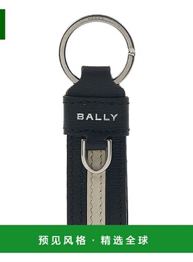 香港直邮BALLY 男士钥匙扣 RBNSTRKEYFOBU901P AW2023 黑色 缝线