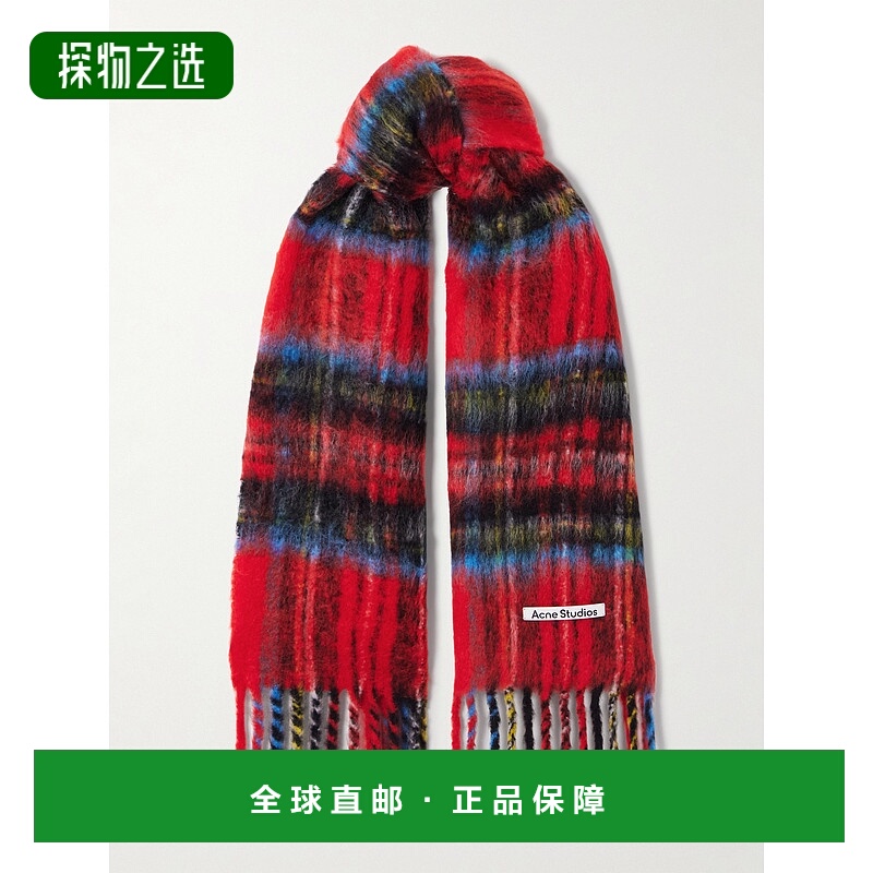 香港直邮Acne Studios 艾克妮 男士 马海毛格纹围巾 CA0394