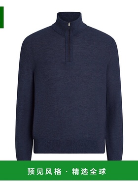 香港直邮Zegna 长袖毛衣 UGK93A2127高领羊绒杰尼亚拉链