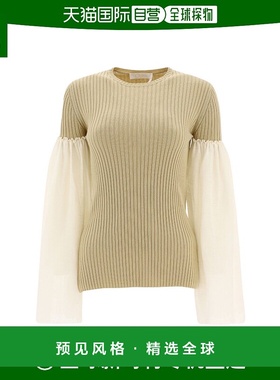 【99新未使用】香港直邮Chloe 拼接细节针织套衫 C22UHT44115