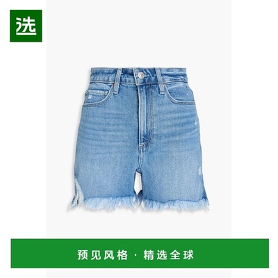 1h可退 香港直邮paige denim 女士 Dani 磨破牛仔短裤 6234635B33