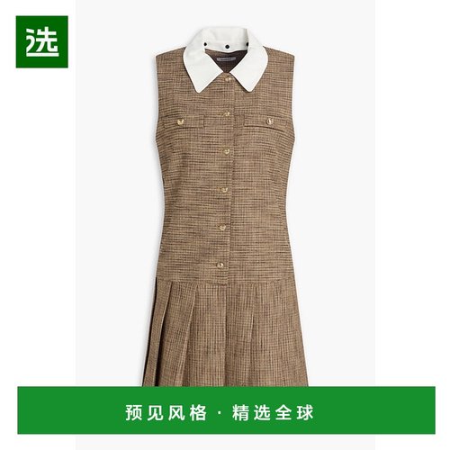 1h可退 香港直邮Sandro 女士 千鸟格花呢迷你连衣裙 SFPRO03868MA