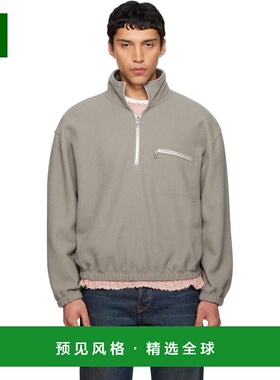 1h可退 香港直邮Rier 男士 灰色套头衫 NFL1X02 舒适时尚