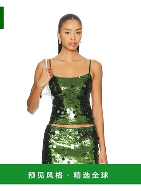 1h可退 香港直邮Danielle Guizio 女士 x 亮片背心上衣 F25102W02