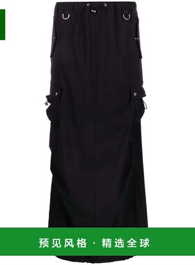 香港直邮COPERNI 女士半身裙 COPJ21BIS106CBLACK CO 黑色 抽绳腰
