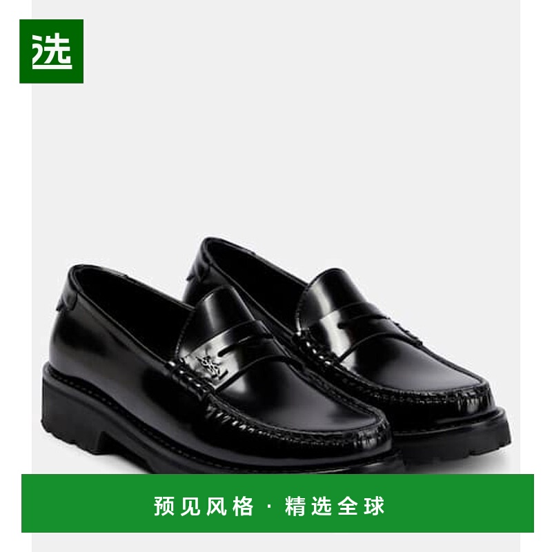1h可退 香港直邮Saint Laurent 圣罗兰 女士 Le 简便皮质乐福鞋 0