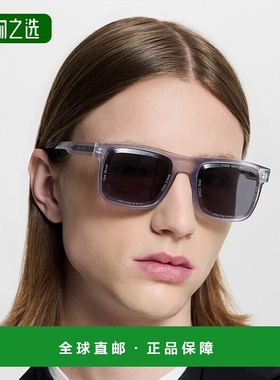 自营欧洲直邮LV路易威登 男士灰色醋酸纤维方形太阳镜