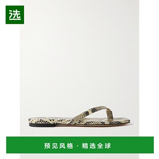 蛇皮质感凉鞋 1h可退 Renee 女士 A11FSBERS08FL81 香港直邮aeyde
