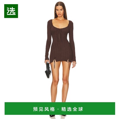 1h可退 香港直邮Danielle Guizio 女士 Dainty 针织连衣裙 F23613