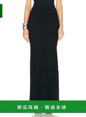 1h可退 香港直邮Alaïa 女士 长款半身裙 AA9J21735M840 black黑色