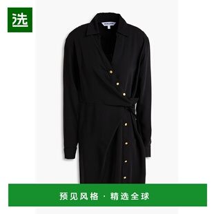 1h可退 香港直邮VERONICA BEARD 女士 Wright 裹式绉纱迷你连衣裙