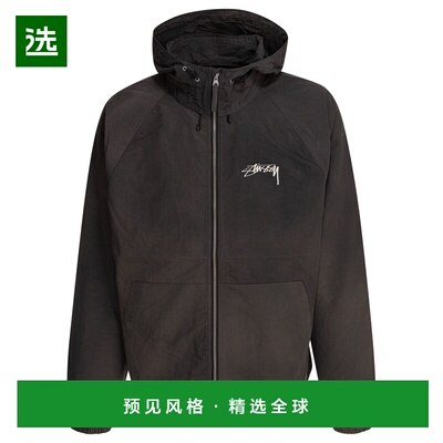 1h可退 香港直邮STUSSY 男士夹克 1157450001BLACK SS2025 黑色 S