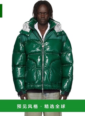 1h可退 香港直邮Casablanca 男士 绿色羽绒夹克 MPF25OT19701