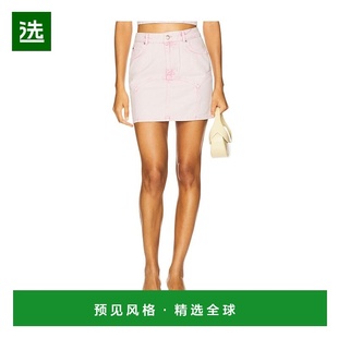 1h可退 香港直邮Fleur Du Mal 女士 Garter 染色牛仔半身裙 SK020