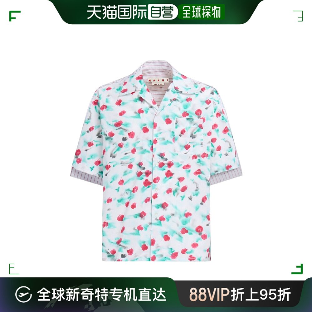 香港直邮Marni印花拼接衬衫 CUMU0287QYUTC325