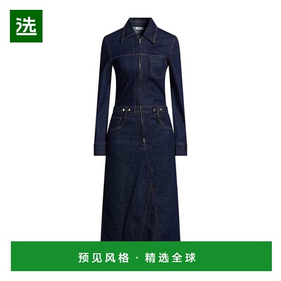 1h可退 香港直邮LOW CLASSIC 女士 衬衫式连衣裙 blue蓝色 舒适时