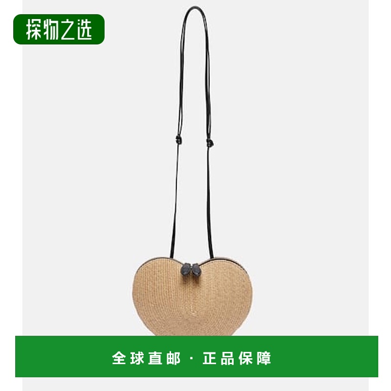 香港直邮Alaïa 女士 Le Cœur 编织斜挎包 beige米色 舒适时尚
