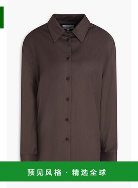 1h可退 香港直邮LOULOU STUDIO 女士 Eliana 羊毛/斜纹布衬衫 ELI