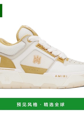 1h可退 香港直邮AMIRI 男士 白色 & 黄色 MA-1 运动鞋 AMFOSR1119