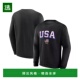 1h可退 黑色美国队标志胜利套头卫衣 男士 美国直邮 Fanatics