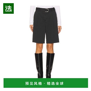 1h可退 香港直邮Helmut Lang 海尔姆特·朗 女士 双褶裥短裤 P05H