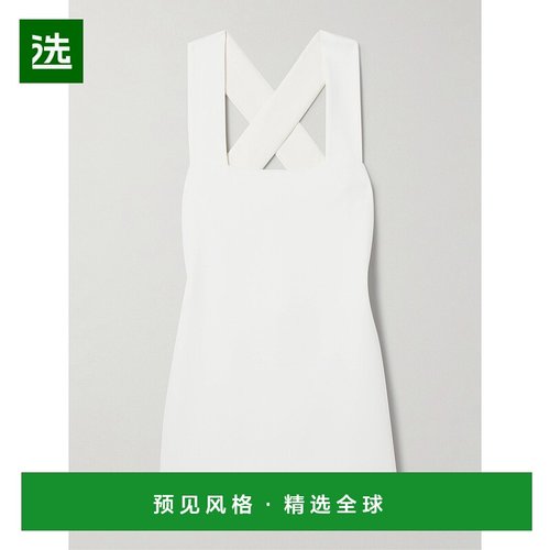 1h可退 香港直邮KHAITE 女士 Mella 缎面绉纱迷你连衣裙 55934070