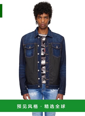 1h可退 香港直邮Dsquared2 二次方 男士 海军蓝 & 黑色 Puffer Je