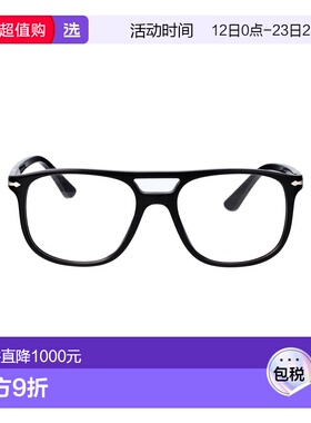 1h可退 香港直邮Persol 女士 黑色醋纤眼镜 0PO3329V95 black黑色