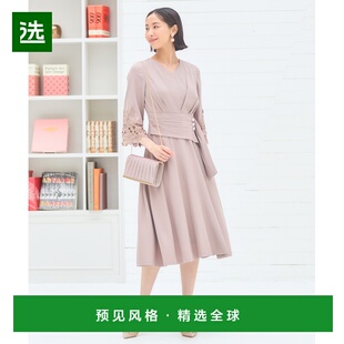 【日本直邮】Dress+女士上装T恤米粉色凉爽夏季舒适宽松透气