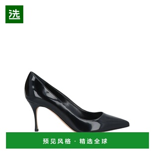 1h可退 香港直邮Sergio Rossi 塞乔·罗西 女士 浅口鞋 black黑色