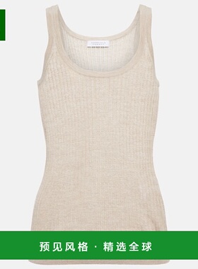 1h可退 香港直邮Gabriela Hearst 女士 Nevin 羊绒真丝背心上衣