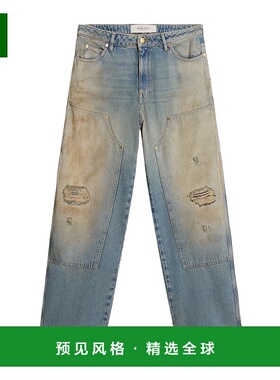 香港直邮Golden Goose Deluxe Brand 腰带环牛仔长裤 GMP01942.P0