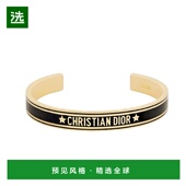 ｜Dior迪奥女士手镯手环简约黑金拼色时尚 日常百搭气质金色配饰