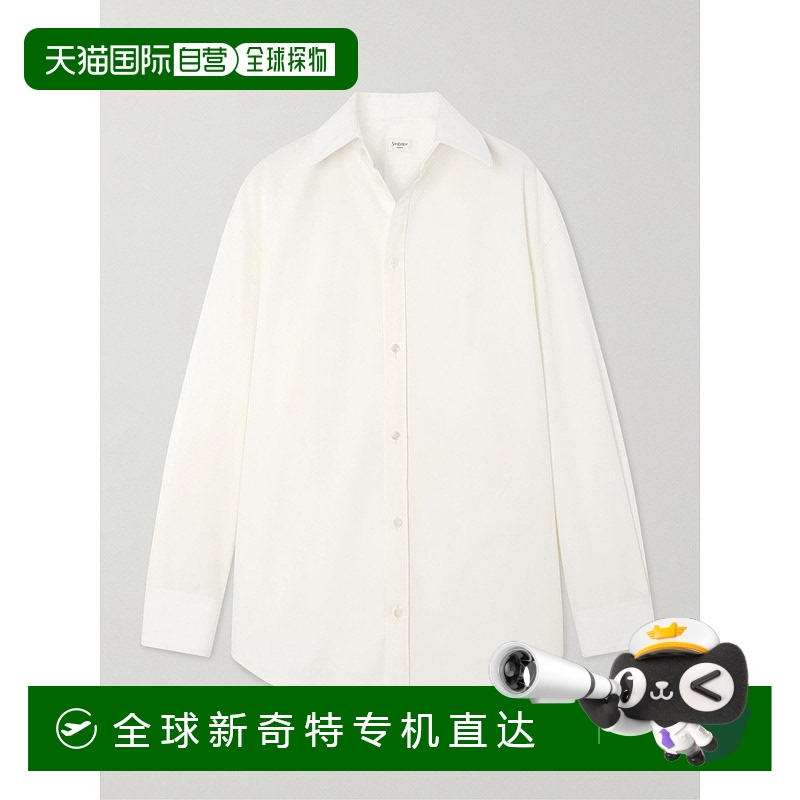1h可退 香港直邮Saint Laurent 圣罗兰 女士 翻领长袖衬衫 832339