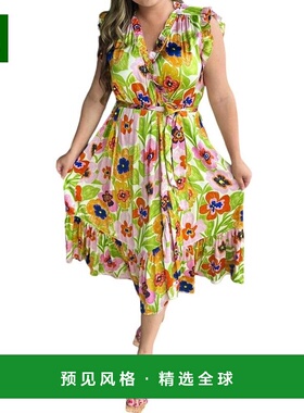 1h可退 【美国直邮】 FRNCH 女士 连衣裙  修身时尚 优雅自然 舒